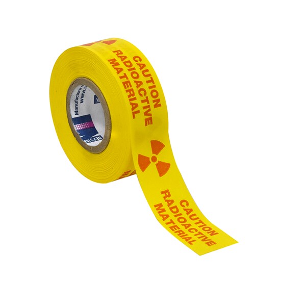 Caution Radioactive Material 3/4 x 500, PK4